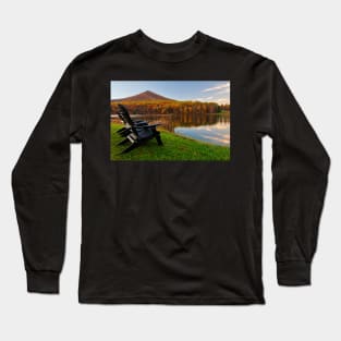 Autumn Lakeside Serenity - Peaks of Otter Long Sleeve T-Shirt